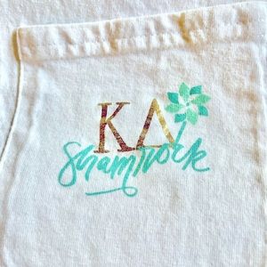 Kappa Delta Shamrock pocket t